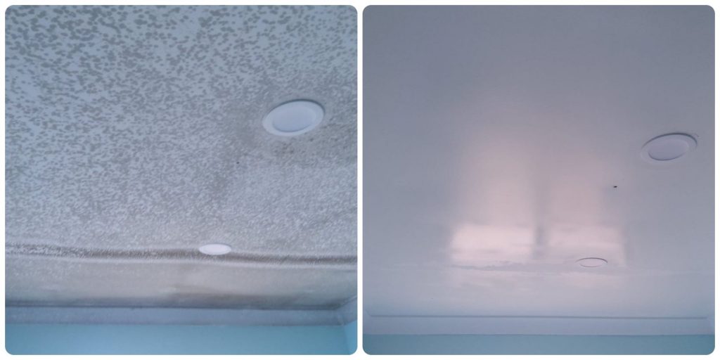 Bathroom mould removal before and after