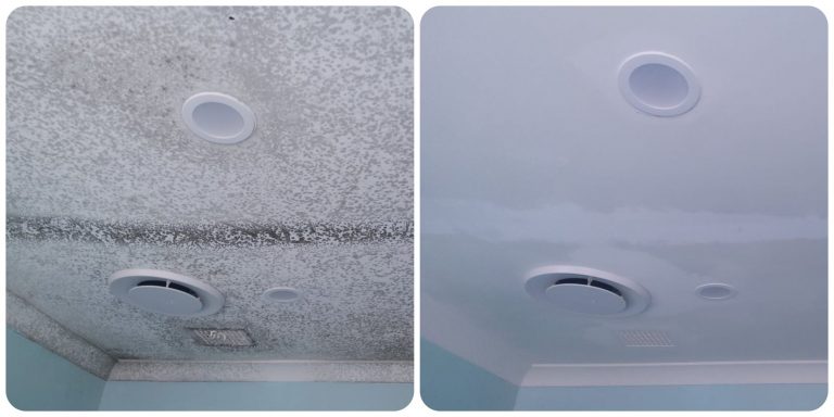 Bathroom mould removal before and after